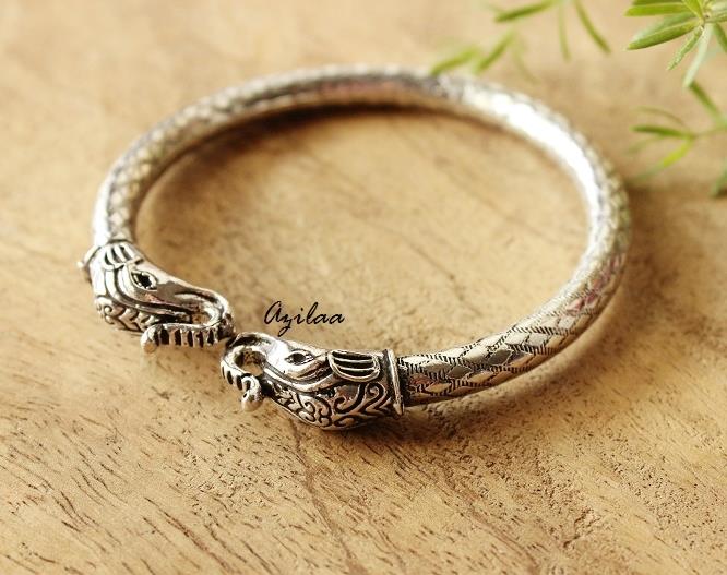 Silver plated bangles bracelet for women at ₹950