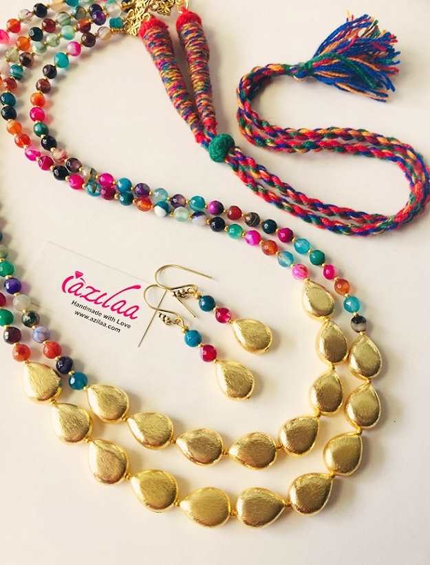 Colour outlet beads jewellery