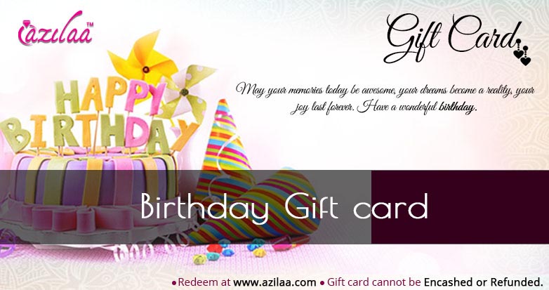 Birthday gift card