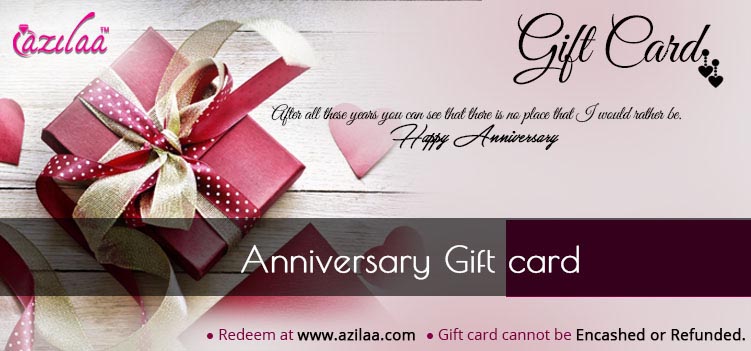 Anniversary gift card