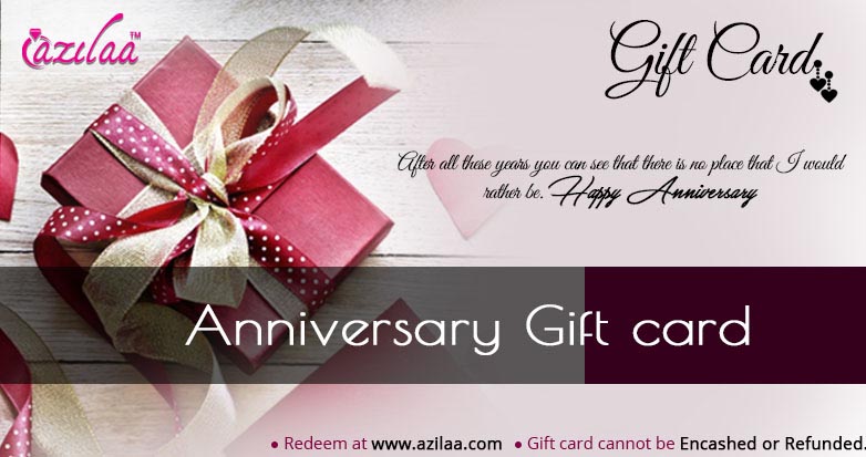 Anniversary gift card