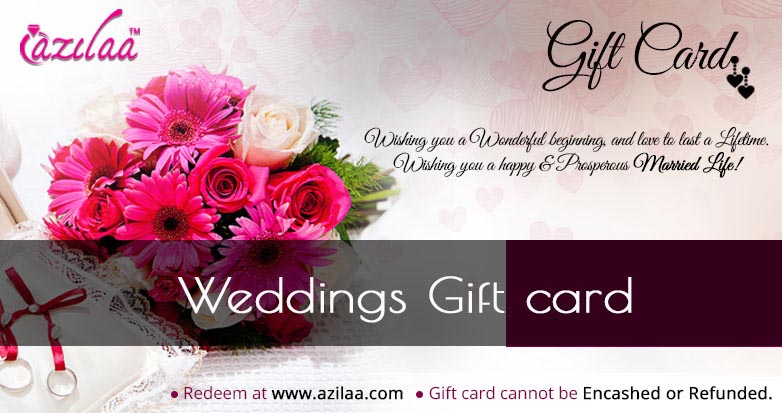 Wedding gift card