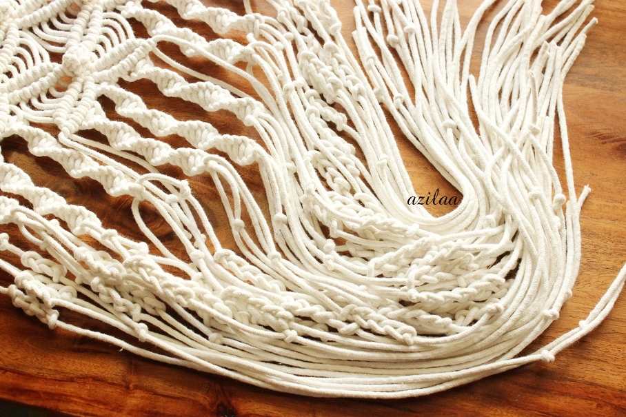 Boho dream WHITE macrame handmade Eco friendly Tapestry