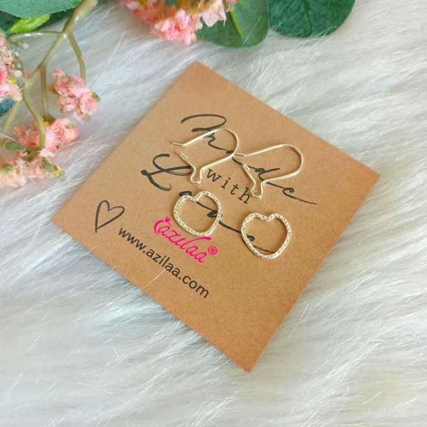 Cute heart charm sterling silver interchangeable earrings