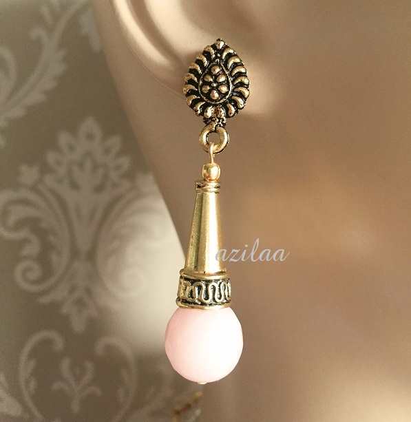 Dual tone Laxmi antique Gold Statement handmade necklace set