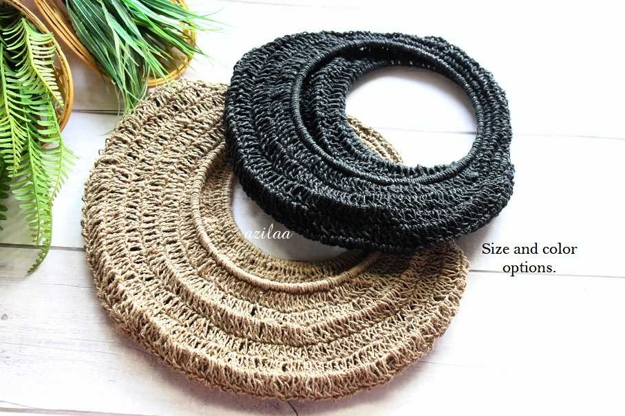 ECO friendly handmade Beige 1 plant jute hanger 