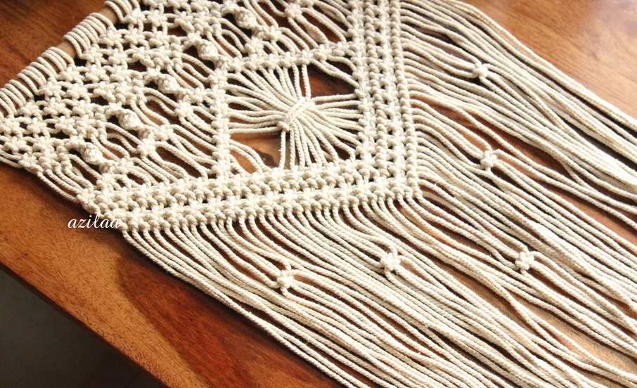 ECO friendly cotton macrame handmade wall decor 01