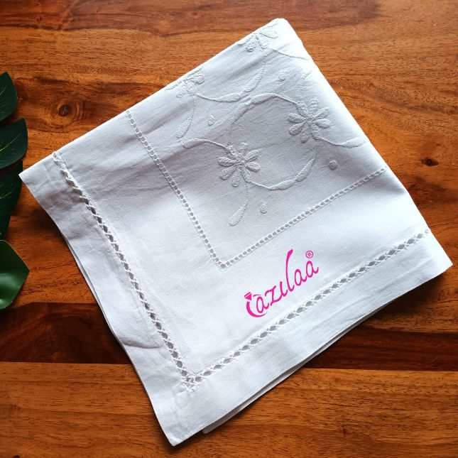 ECO friendly cotton white embriodered cushion covers 2