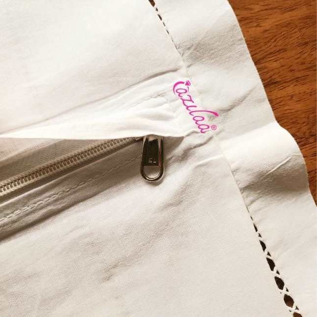 ECO friendly cotton white embriodered cushion covers 2