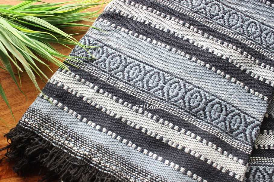 Eco friendly Blue Cotton handloom handmade rug 