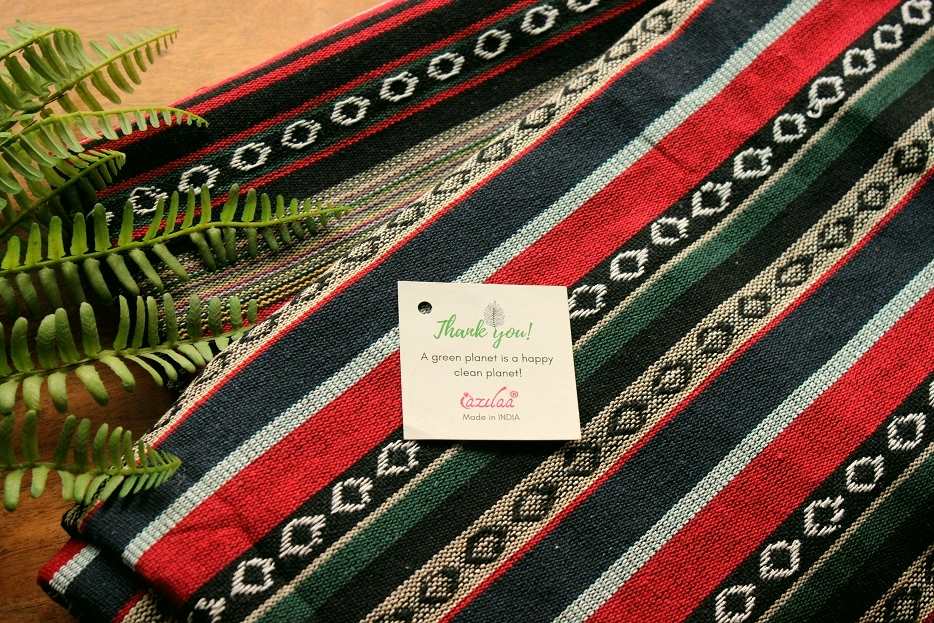 Eco friendly Cotton handloom handmade runner