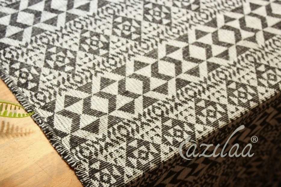 Eco friendly black handloom handmade bedcover 1