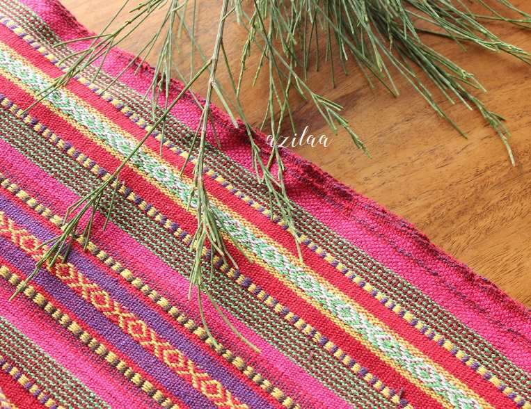 Eco friendly pink Cotton handloom handmade runner