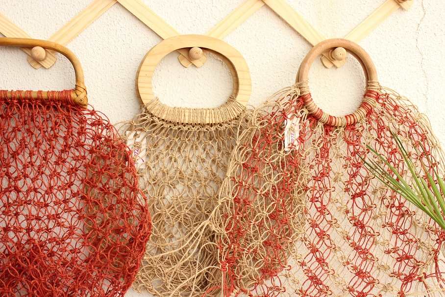 Eco friendly sustainable handmade natural fiber bag