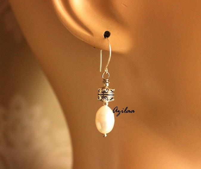 Ethnic Goddess Maa white pearl handmade necklace set