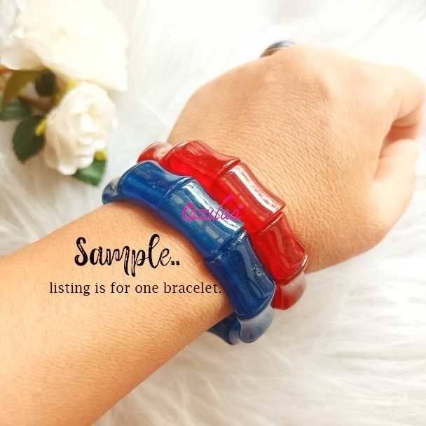 Gorgeous Blue gemstone handmade bracelet 1