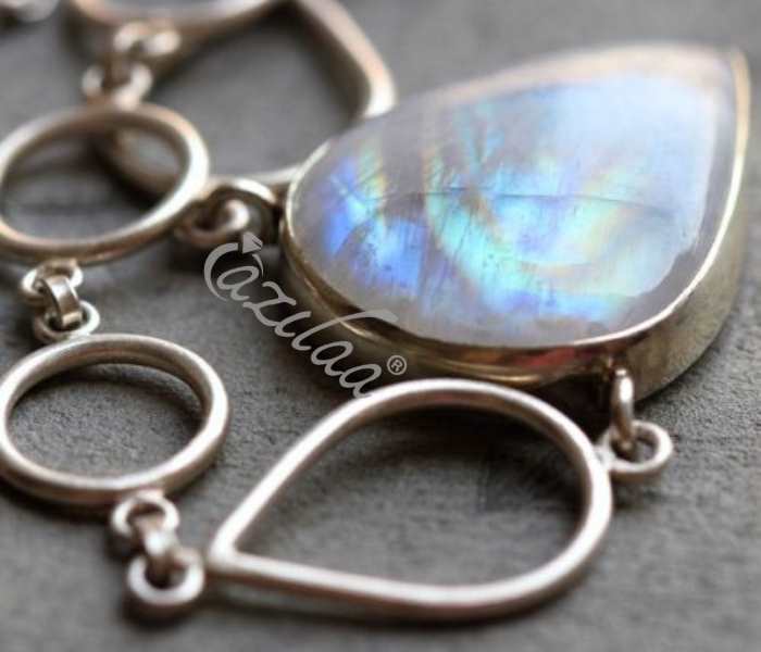 Moonstone sterling silver necklace handmade 