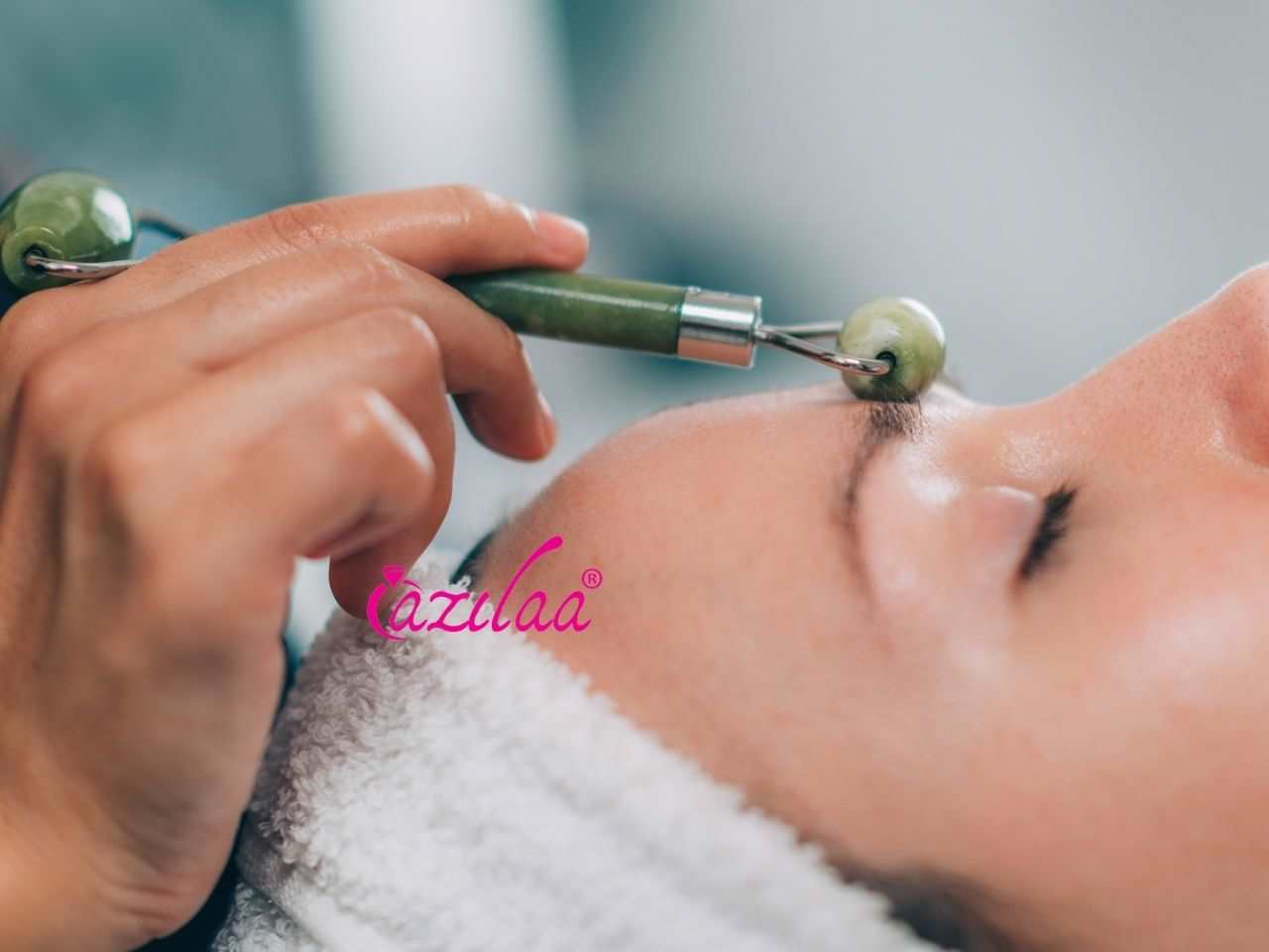 Natural Green aventurine roller and Gua sha set 