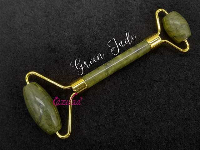 Natural green Jade roller and Gua sha set 