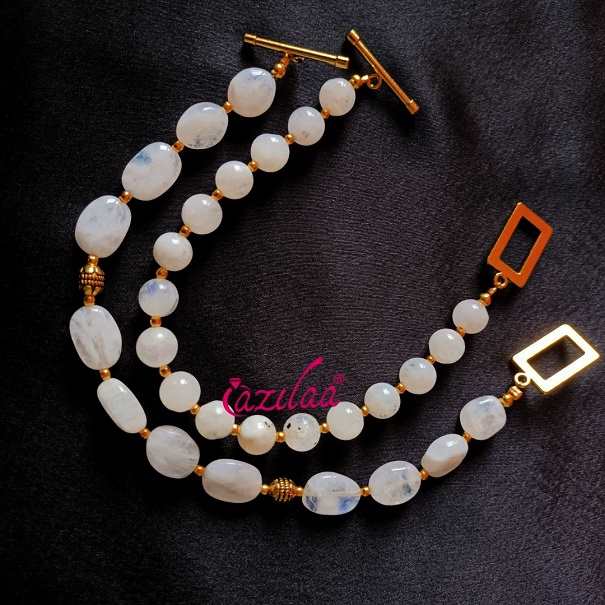 Rainbow moonstone couple bracelet 02