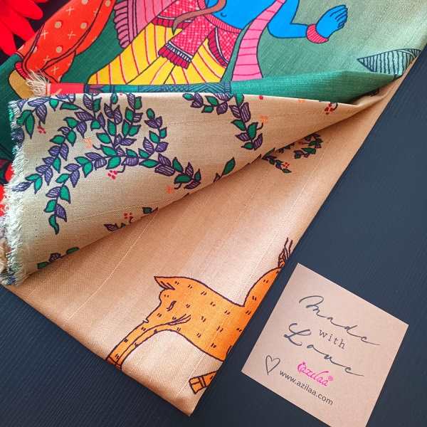 Rama Tusser silk scarf 1