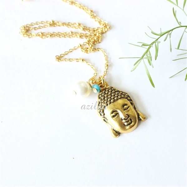 Lord buddha shop pendant gold