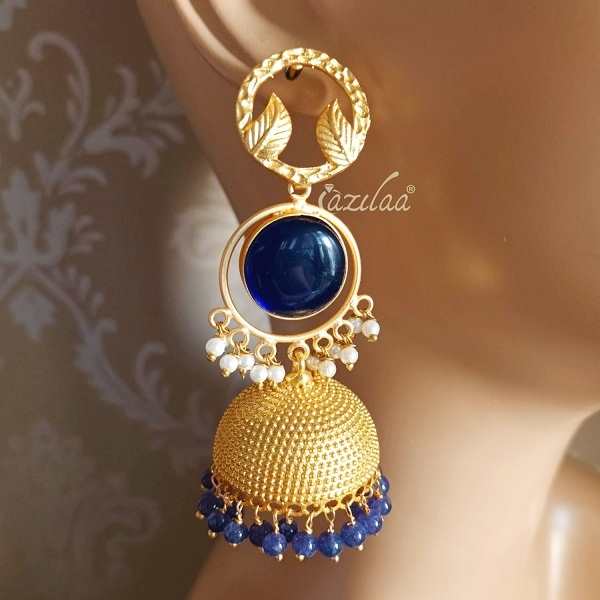 Statement Blue Golden Chandelier, Chandelier Earring Designs To Make Earrings